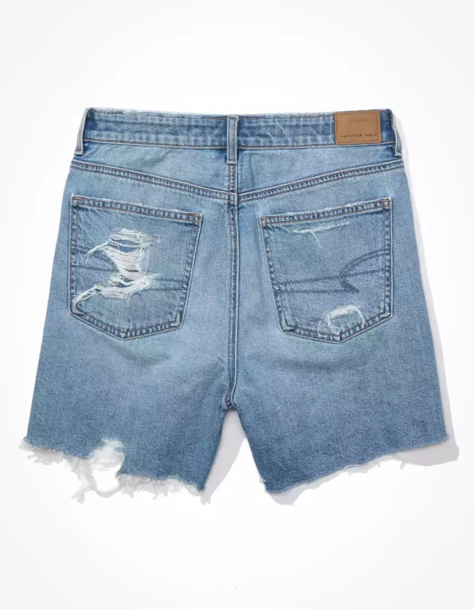 Shorts American Eagle AE Denim Highest Taille Baggy Lavage Clair Femme | LQC-80558828